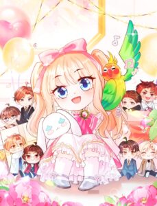 Luana tiene tres años y medio, y está siendo mimada por sus ocho tíos